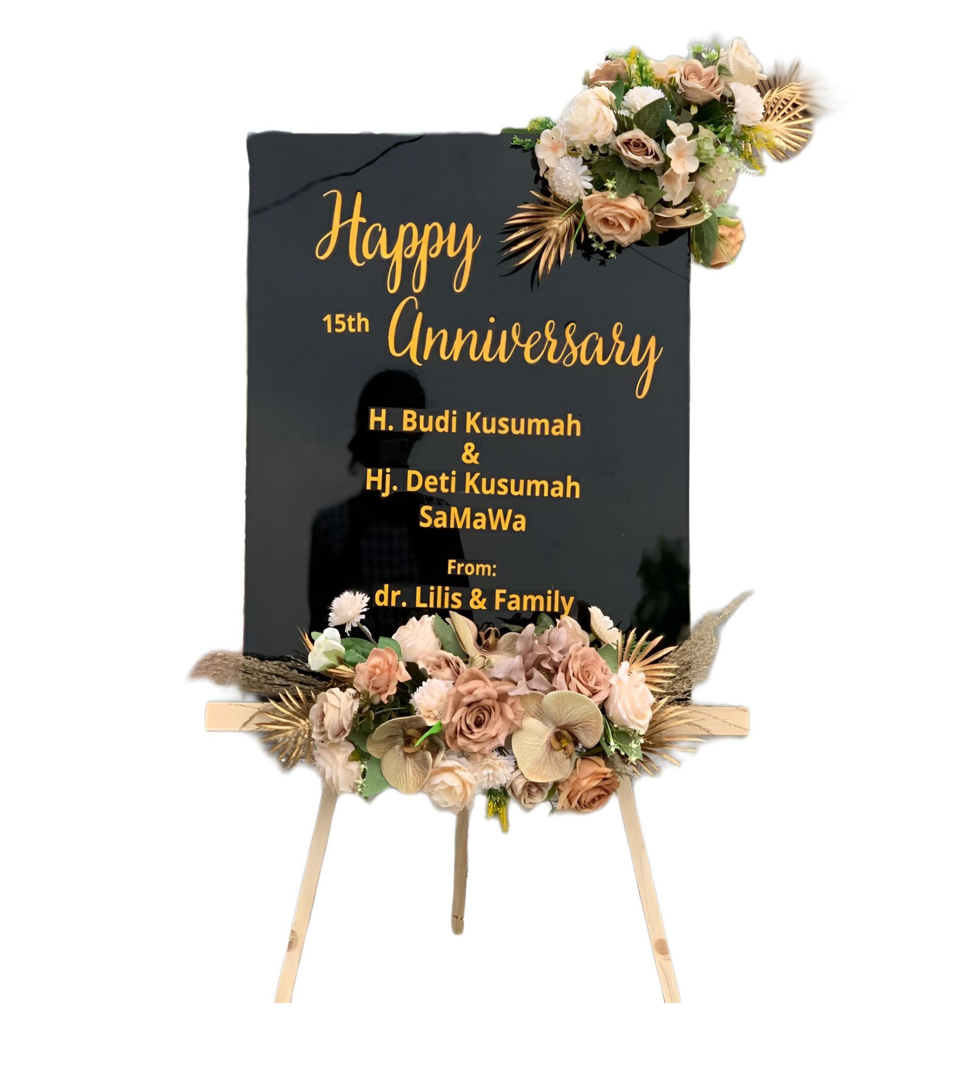 Papan Bunga Akrilik Gantar