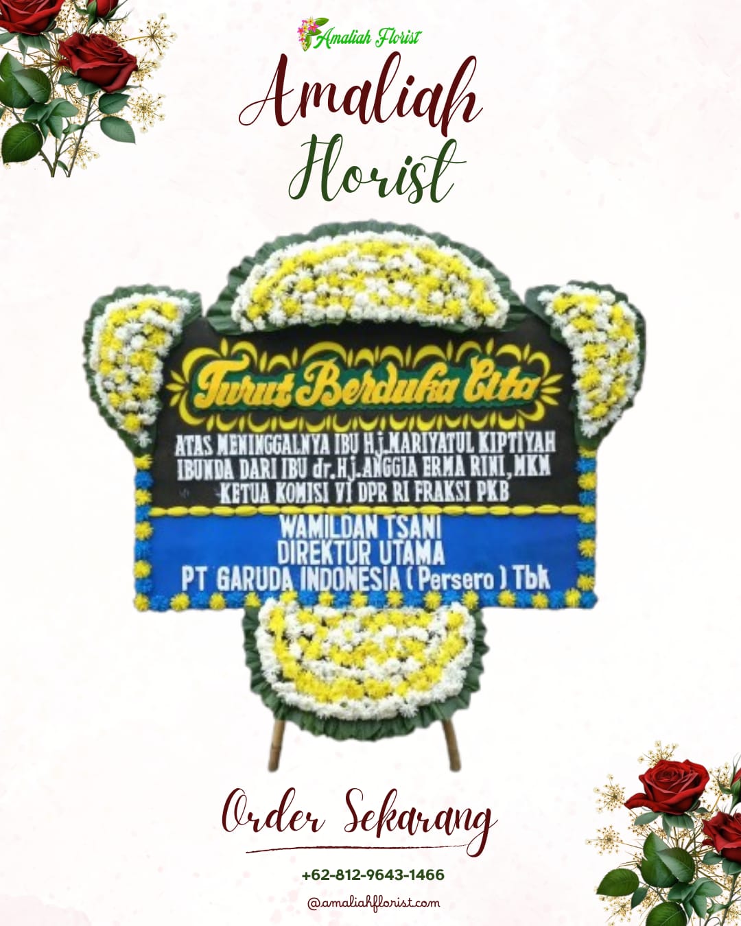 Papan Bunga Duka Gantar